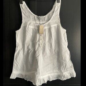 NWT Brand New Ladies Womens American Eagle Outfitters Top With Ruffles Size 8